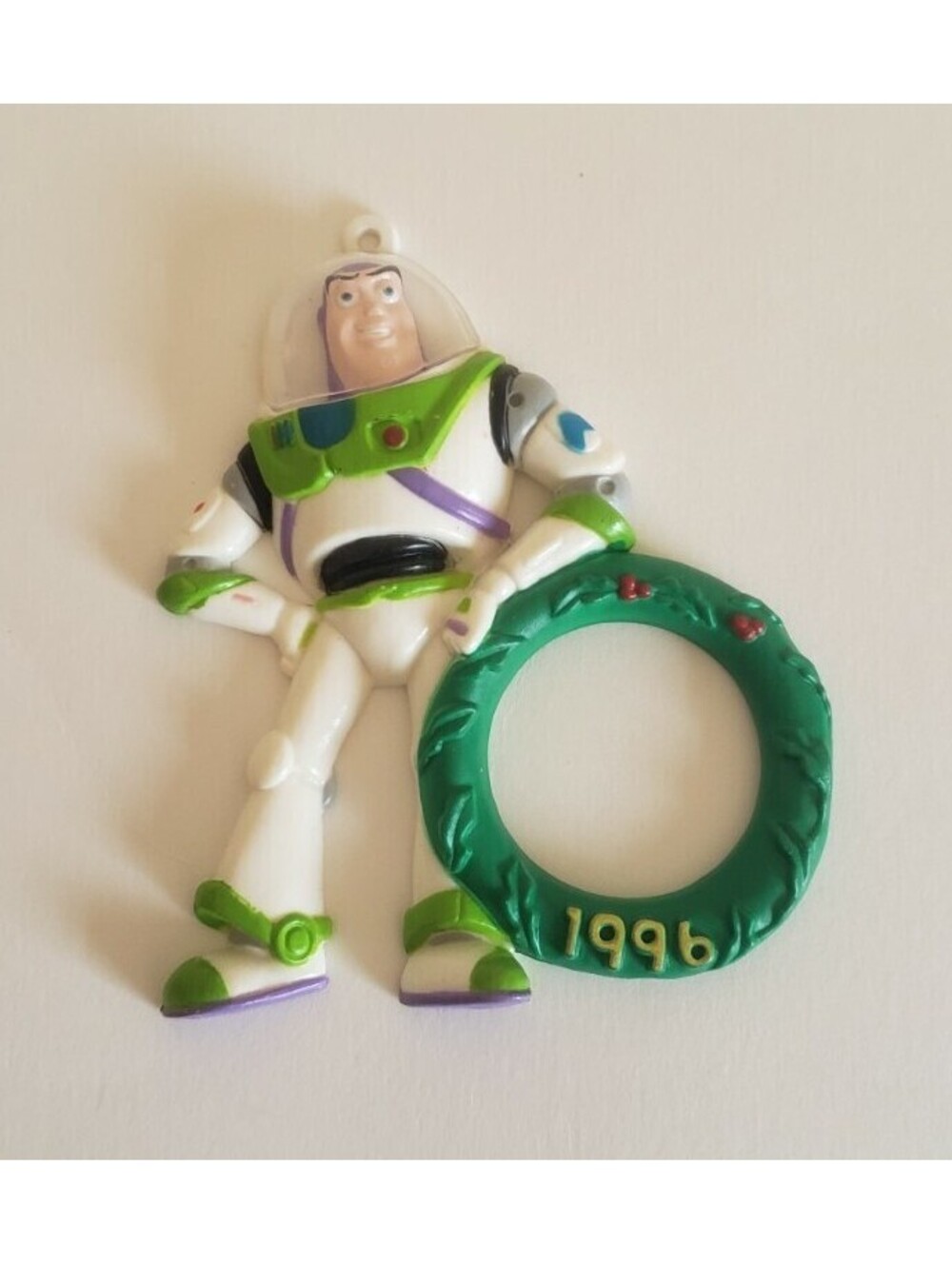 VTG Buzz Lightyear Ornament Christmas Picture Disney Pixar Toy Story 1996
